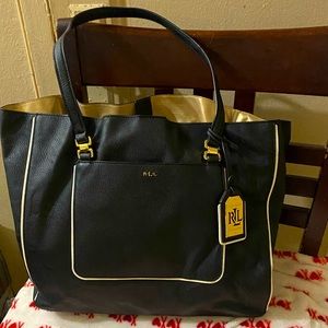 Black purse Ralph Lauren